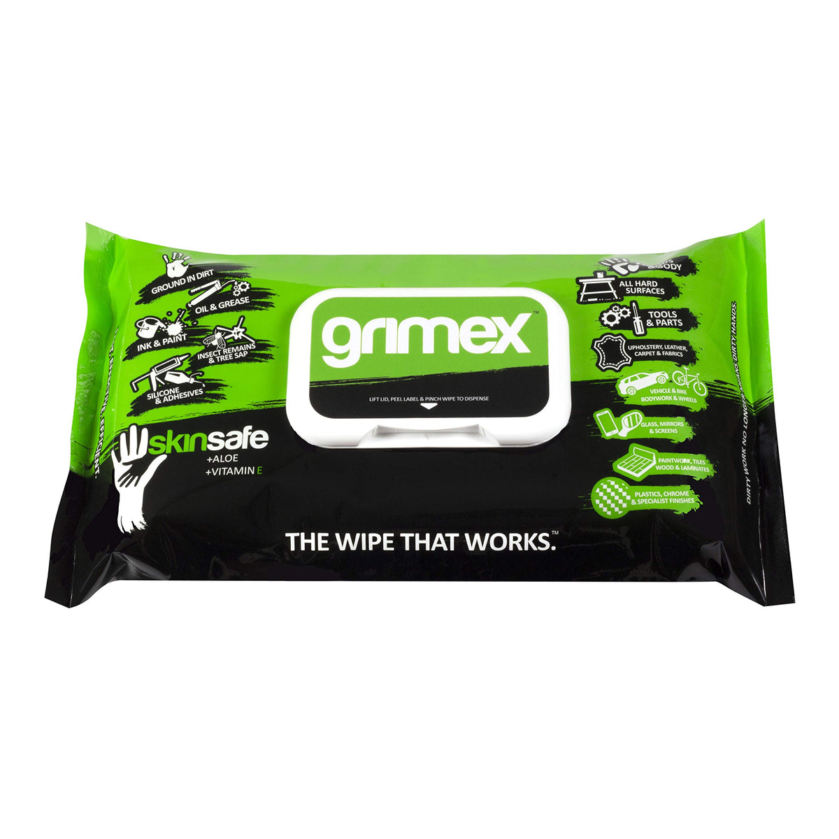 Grimex hands, surfaces and tools wipes